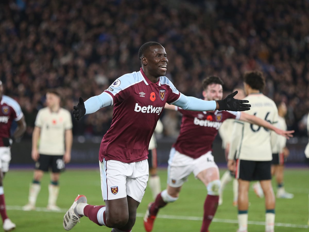 Kurt Zouma earns West Ham victory as Liverpool run ends with Alisson errors | Premier League | The Guardian