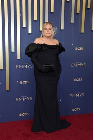 Jennifer Coolidge is in mourning for her White Lotus role Tanya (as are we all) in a funeral black Christian Siriano gown