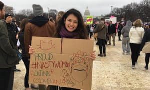 Andrea Prada at the march on Washington.