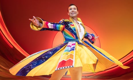 Euan Fistrovic Doidge as the biblical boy made good in Joseph and the Amazing Technicolor Dreamcoat at the Regent Theatre in Melbourne.