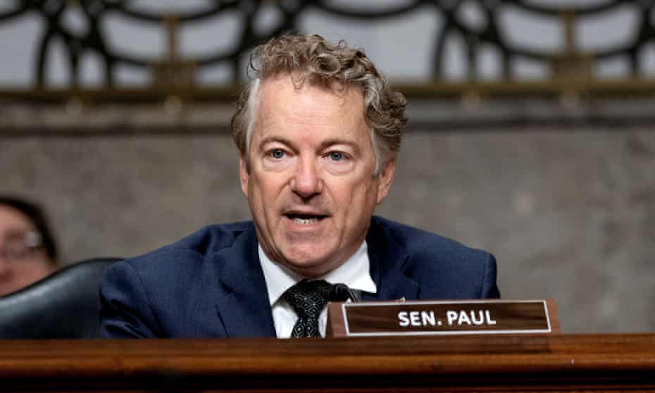 Rand Paul, who has criticized the disruptive tactics of racial justice protesters in the US, is ‘all for’ the disruption of a trucker convoy.