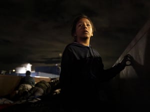 A young girl looking anxious