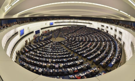 The European Parliament in Strasbourg. The parliament voted to enshrine net neutrality in EU law.