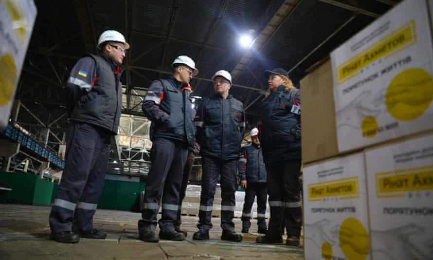 Ryzhenkov visiting blast furnace