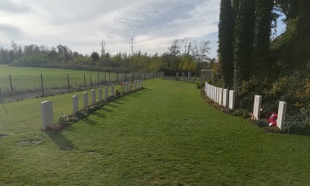 The first world war cemetery in Mons, Belgium.