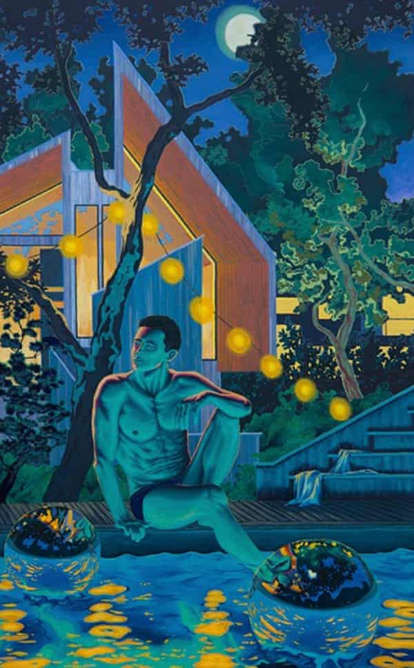 Chris Minard - A Pair of Great Green Fairies with Reflective Orbs