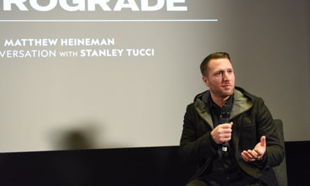 Matthew Heineman during a Q&A following a screening of Retrograde