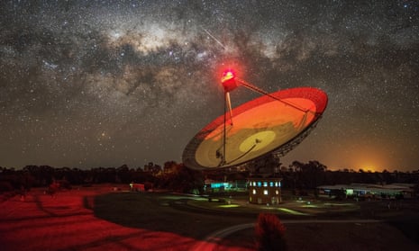 The Parkes telescope in New South Wales, Australia, that picked up the radio waves in April and May last year.