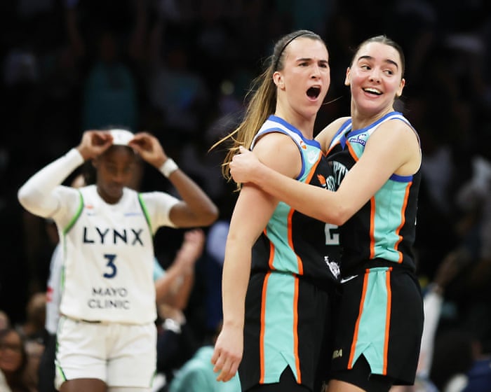 WNBA playoffs: No 8 Liberty spring historic upset to take down No 1 seed Lynx