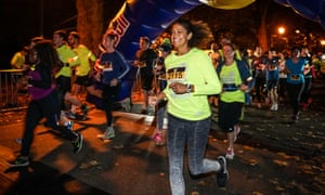 An after-dark park run in London