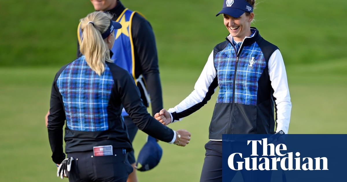 Europe lead USA, but Solheim Cup’s opening day is marred by slow play