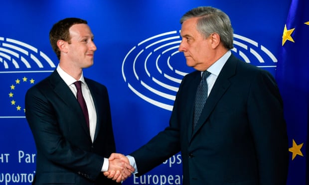 Mark Zuckerberg and Antonio Tajani