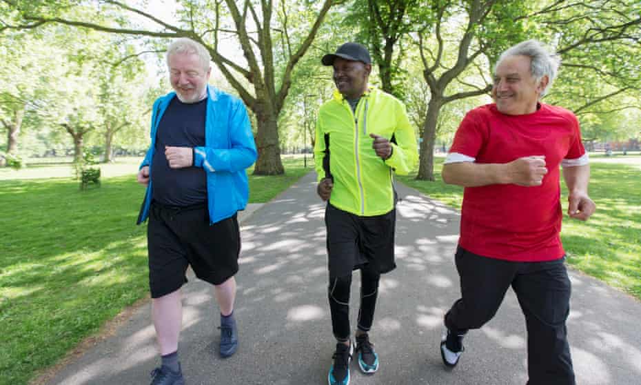 The older generation are seeing the benefits of a Saturday morning run in the park.