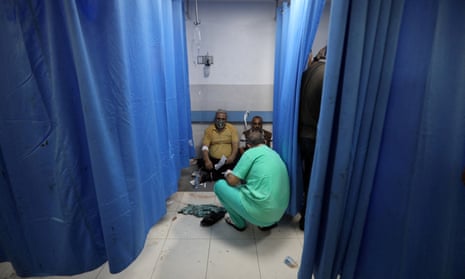 the visit new update People are assisted at Shifa Hospital after hundreds of Palestinians were killed in a blast at Al-Ahli hospital in Gaza that Israeli and Palestinian officials blamed on each other in Gaza City, Gaza Strip, 17 October 2023.
