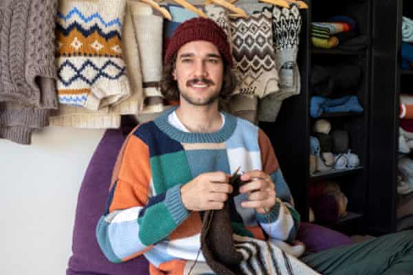It was seen as an elderly white lady thing to do': meet the new generation of male knitters | Knitting | The Guardian