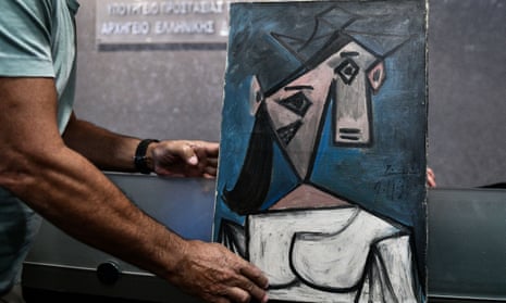 The recovered Picasso painting, Head of a Woman