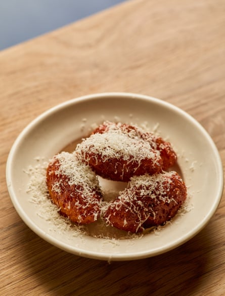 The beloved Isle of Mull cheese puffs at Elliot’s in Hackney.