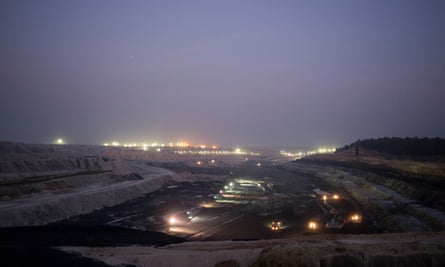 The Parsa East Kete Basan coalmine, where Kete village used to be.