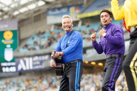 The Wiggles performing