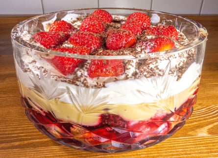 A strawberry trifle.