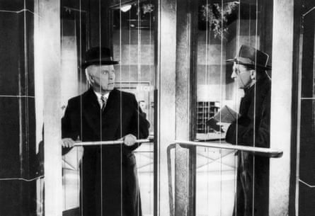 Charlie Chaplin, left, in A King in New York (1957).