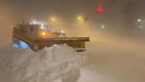 Heavy snow has left thousands without power in New England and New