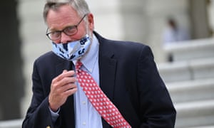 Senator Richard Burr leaves the US Capitol after voting in Washington on Thursday.