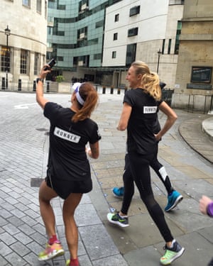 Don’t run with me if you don’t want to appear in my selfies ... even if you are Paula Radcliffe.