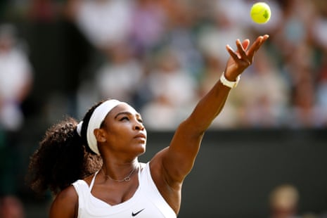 Serena Williams is dominating on her service game.