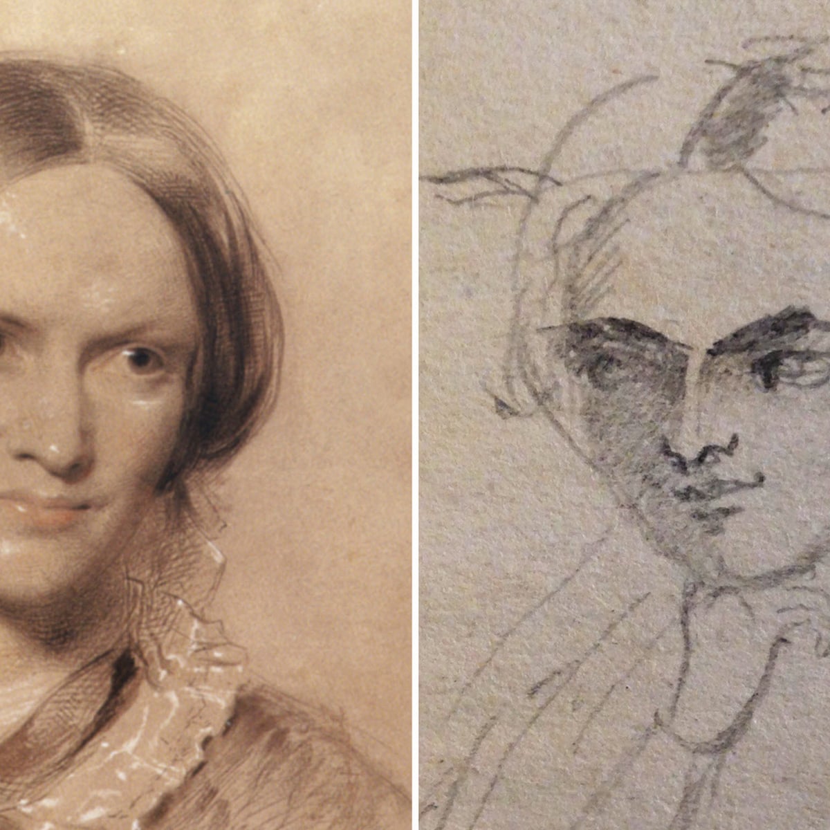 charlotte bronte sketch identified as