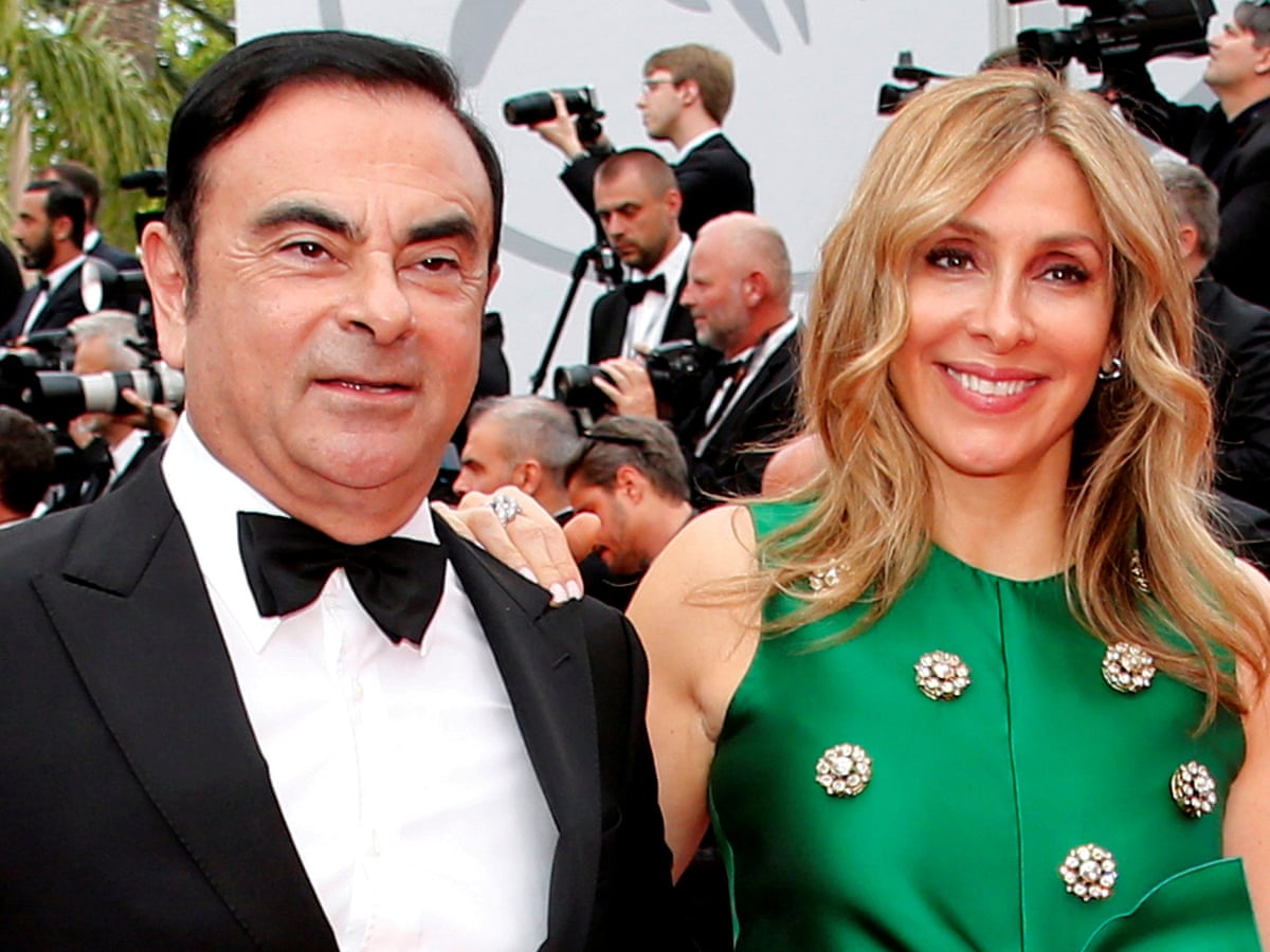 Carlos Ghosn S Wife Says His Escape From Japan Was Beautiful Surprise Carlos Ghosn The Guardian