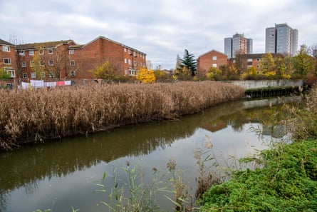 River Roding between Barking and Ilford.