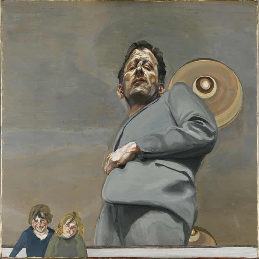Reflection with Two Children (Self-portrait), 1965, by Lucian Freud.