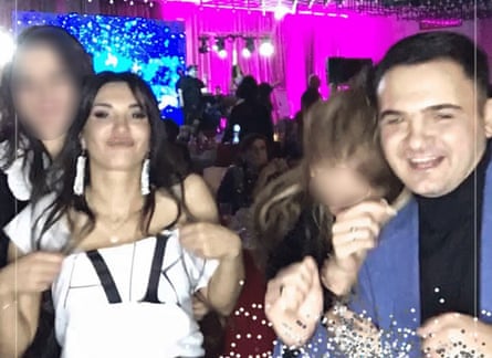 Meri Shotadze (left) and Akaki Kevkhishvili (right) at an AK Group party.