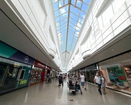 Inside view of the Freshney Shopping Centre