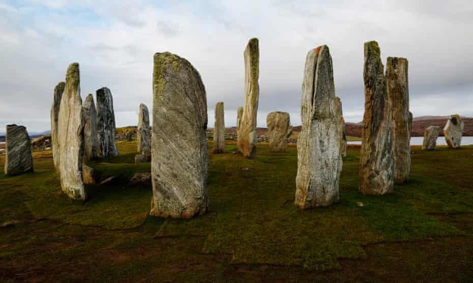 The Calanais stone circle, part of a complex of nearly 50 megaliths dating to 3000BC in Lewis in the Outer Hebrides. Archaeologists embraced Margaret Curtis’s notion of a great sacred landscape around the site.