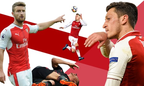 The futures of ( (left to right) Shkodran Mustafi, Laurent Koscielny, Aaron Ramsey and Mesut Özil are all questions for Unai Emery.