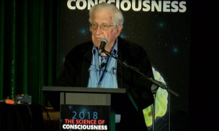 Noam Chomsky speaking at the Science of Consciousness conference in Tucson, Arizona in April 2018.