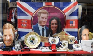 Royal wedding merchandise on sale at a store in Windsor in May.