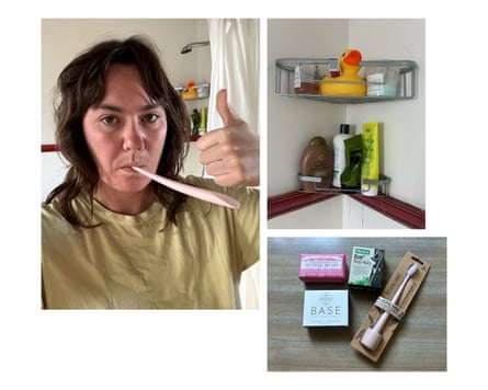 Composite of bathroom items