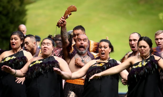A traditional Māori welcome given to the Prince of Wales and the Duchess of Cornwall in Auckland