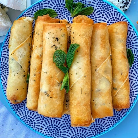 Lebanese cheese rolls