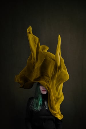 A portrait of an Iranian woman discarding her hijab by photographer Marinka Masséus