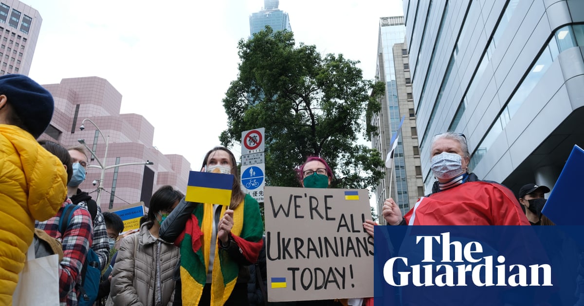 ‘Of course I worry’: shock waves from Ukraine reach Taiwan