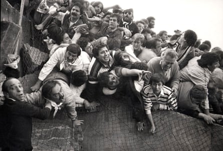 Juventus fans at Heysel stadium in 1985.