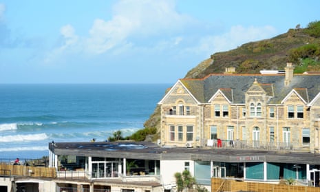 The Watergate Bay hotel near Newquay in Cornwall.