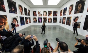 Tracey Emin in the Insomnia Room Installation.