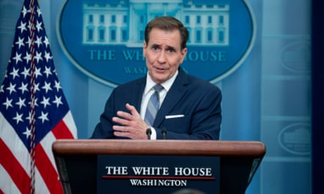 News conference in the James Brady Press Briefing Room of the White House<br>epa10567753 National Security Advisor for Strategic Communications John Kirby participates in a news conference in the James Brady Press Briefing Room of the White House during which questions were asked on leaked Pentagon documents regarding the war in Ukraine, in Washington, DC, USA, 10 April 2023. EPA/MICHAEL REYNOLDS