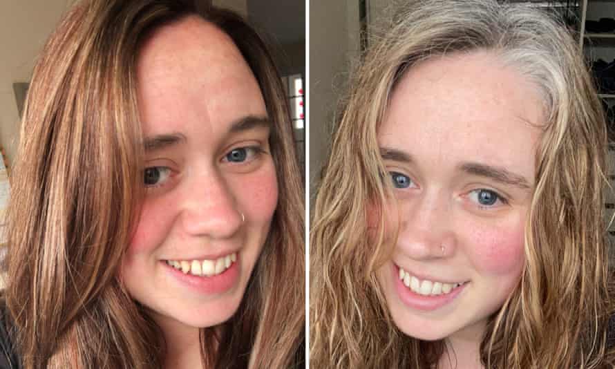 Heather before and after