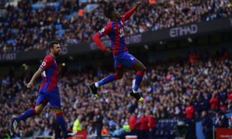 Crystal Palace and Zaha stun Manchester City as Laporte sees red